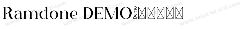 Ramdone DEMO字体转换